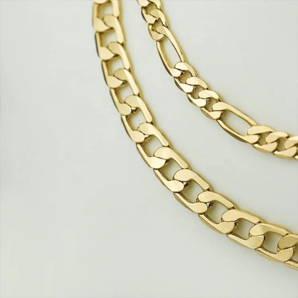 Double Layer 18k Gold Plated Chain Neckl - Picture 4 of 9